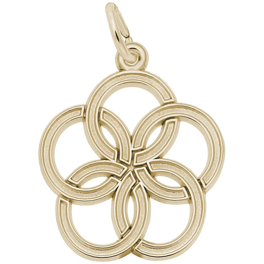 Rembrandt Charms - Five Golden Rings Charm - 3905