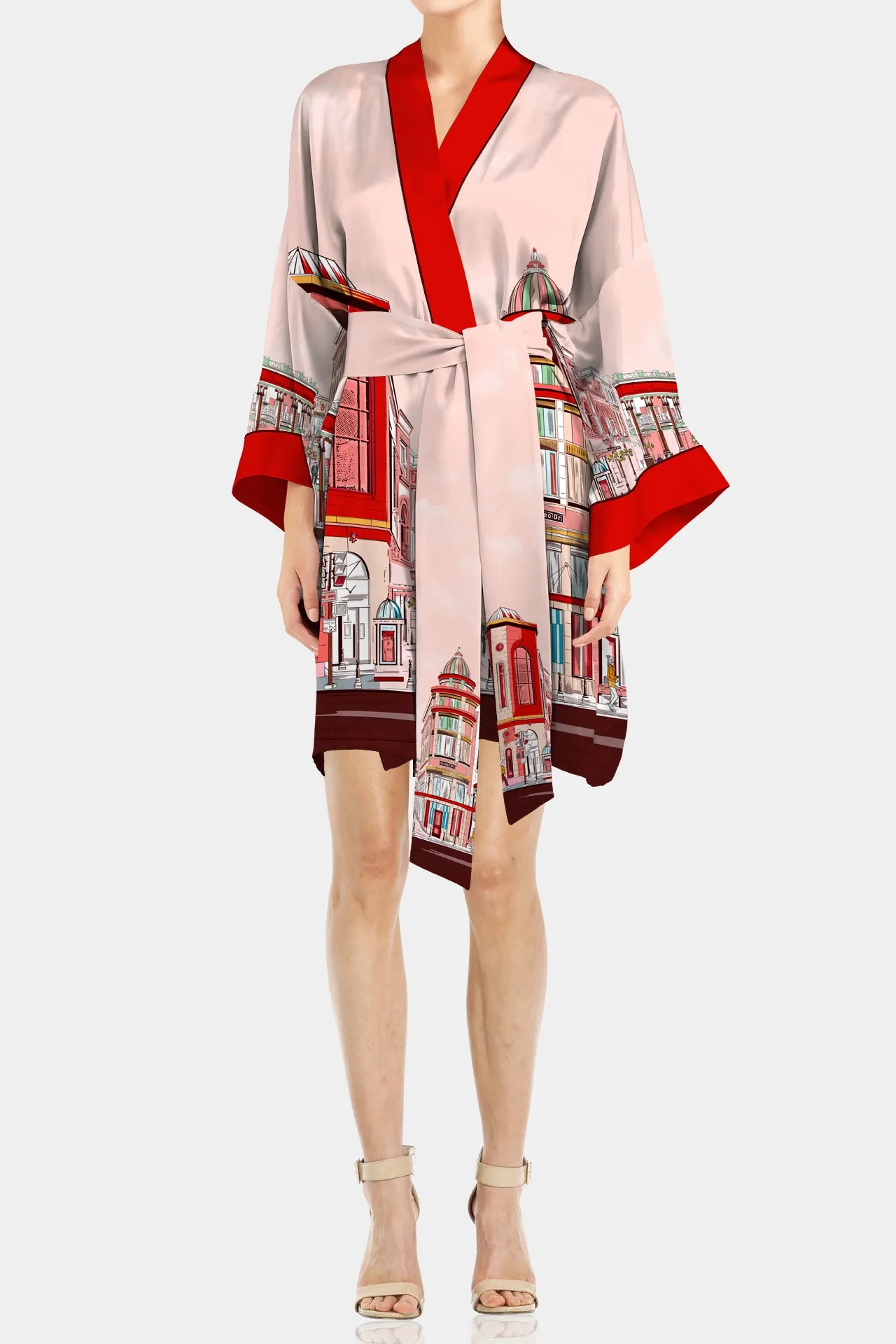 Rodeo Drive Short Silk Robe