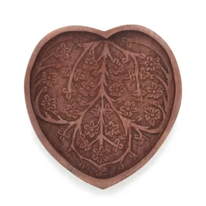 Rosewood Heart Tray