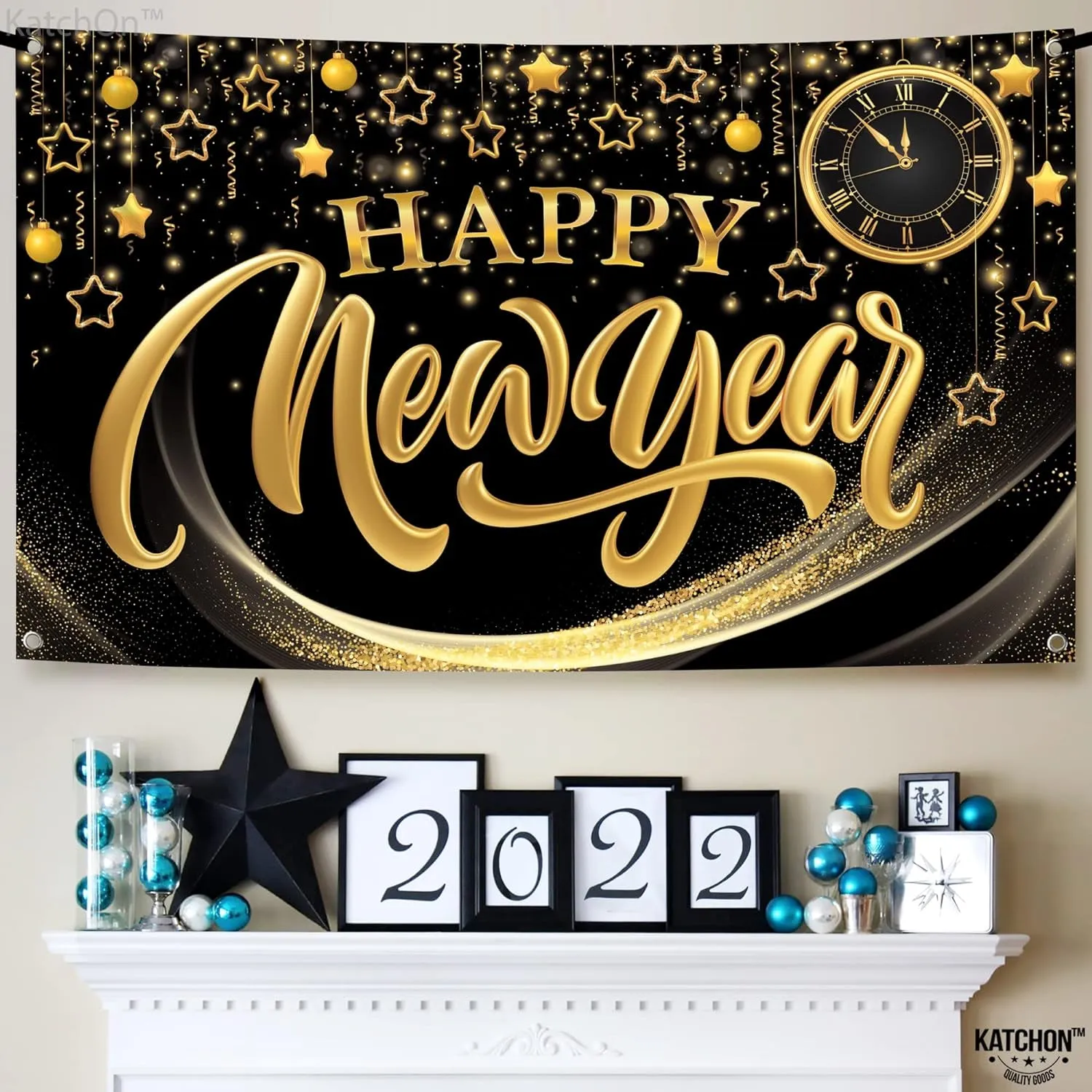 Spring Extra-large Happy New Year Banner - 72X44 Inch