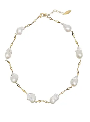 Timeless Natural Baroque Pearls Necklace NN014