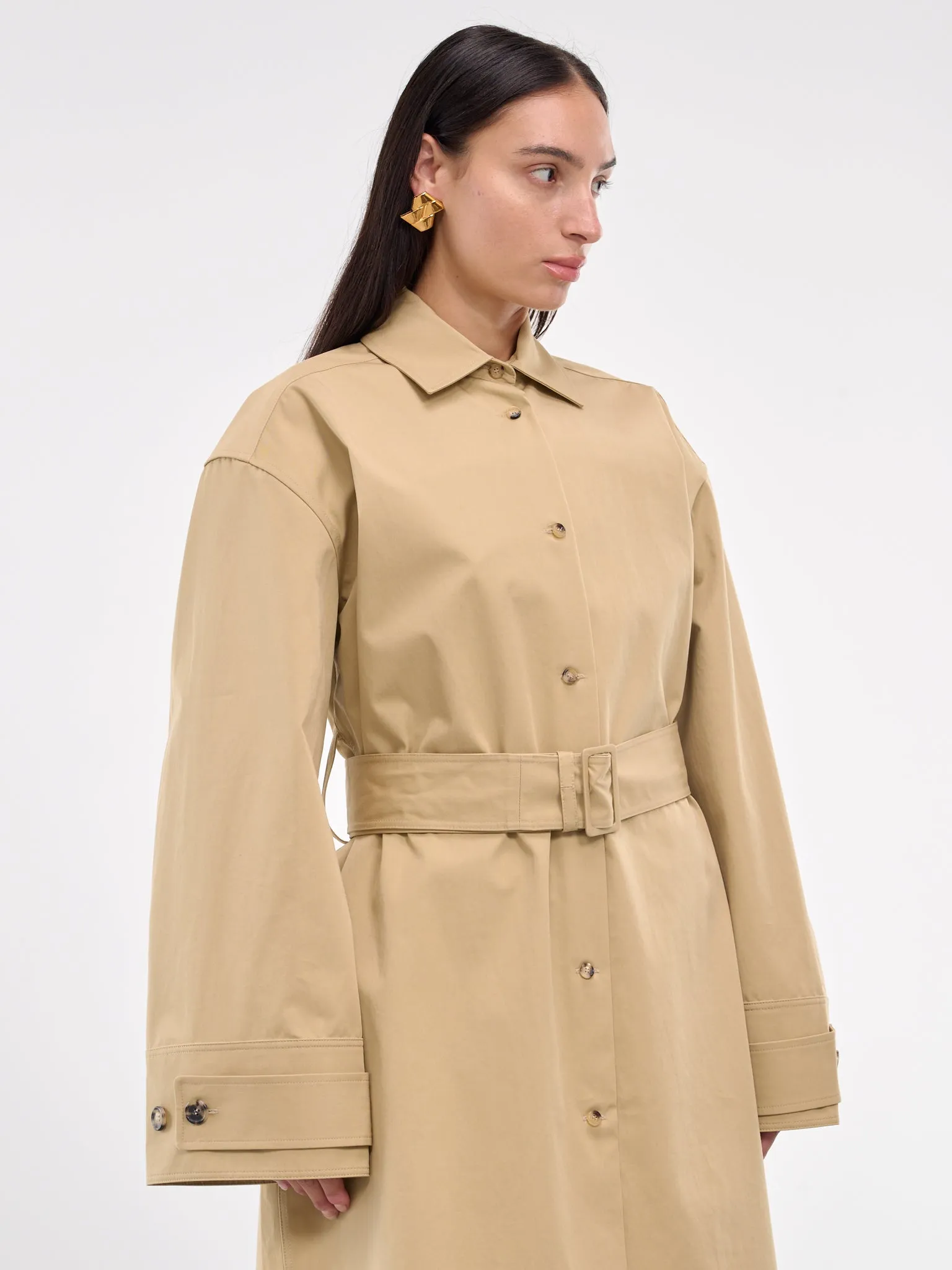 Trench Coat Dress (DR0459-PG0289-FLAX)