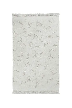 WASHABLE AREA RUG ENGLISH GARDEN IVORY