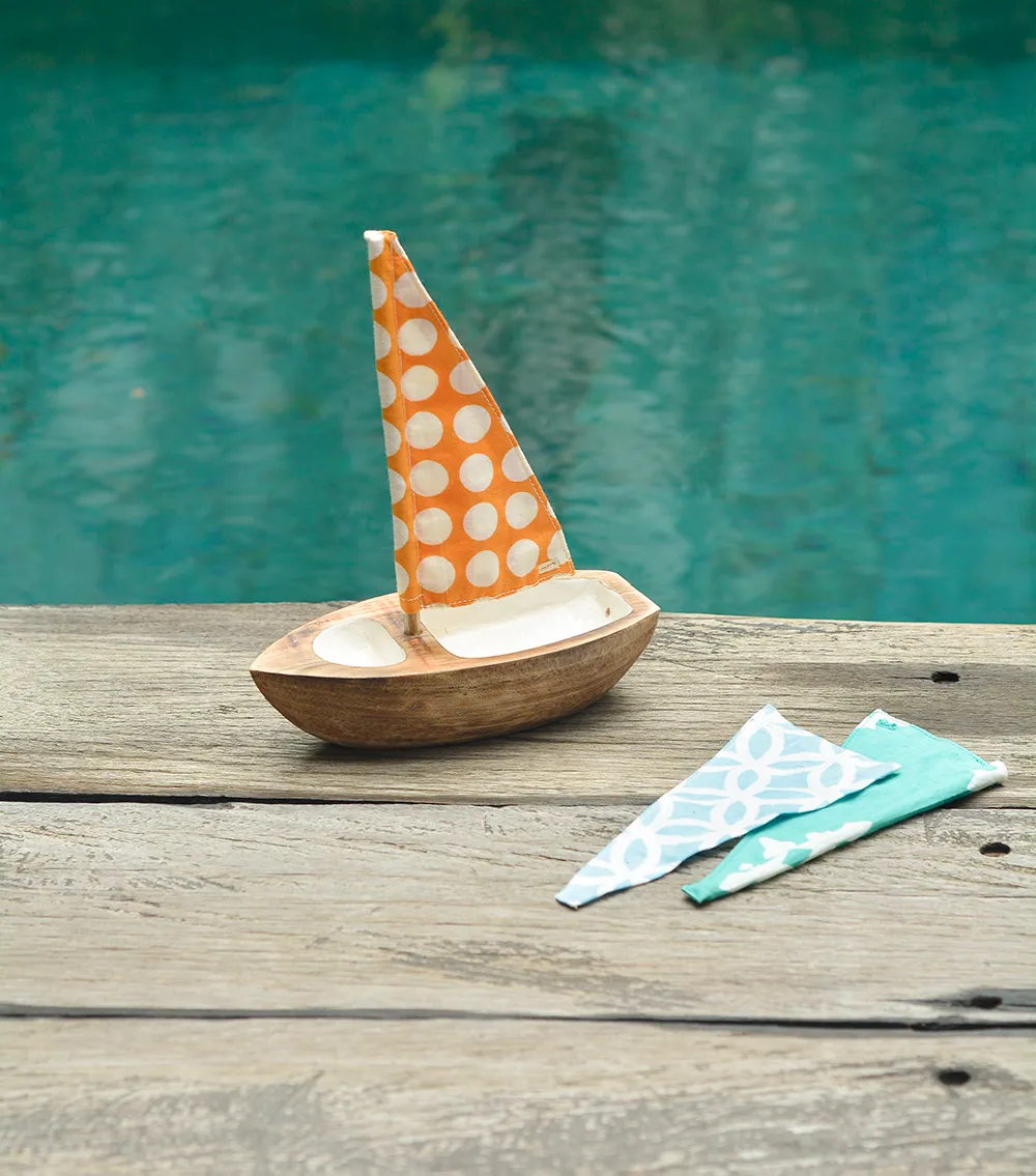 Wooden Sail Boat